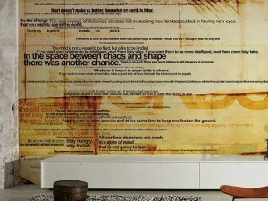 GLAMORA Виниловые обои с тиснением Wall script