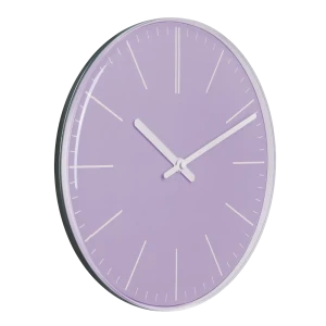 Часы настенные Troykatime 52000574 круглые пластик цвет лавандовый ø30 см