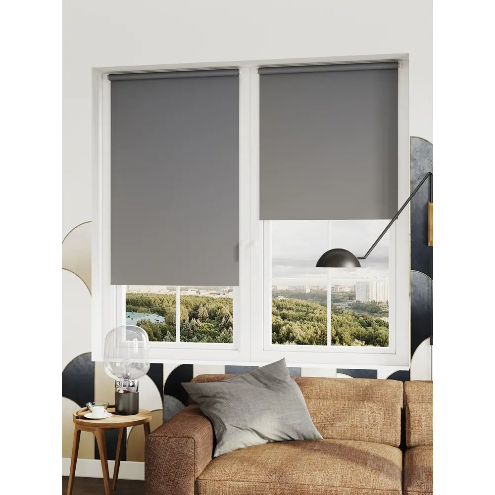 Штора рулонная Сансет 80x250 см графит DOMLEGRAND STLM-2052991 - Вид №3