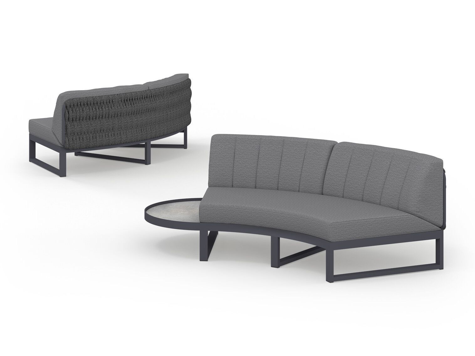 Модульный изогнутый садовый диван из ткани MAMAGREEN Munia ARCH-00037883 - Вид №5