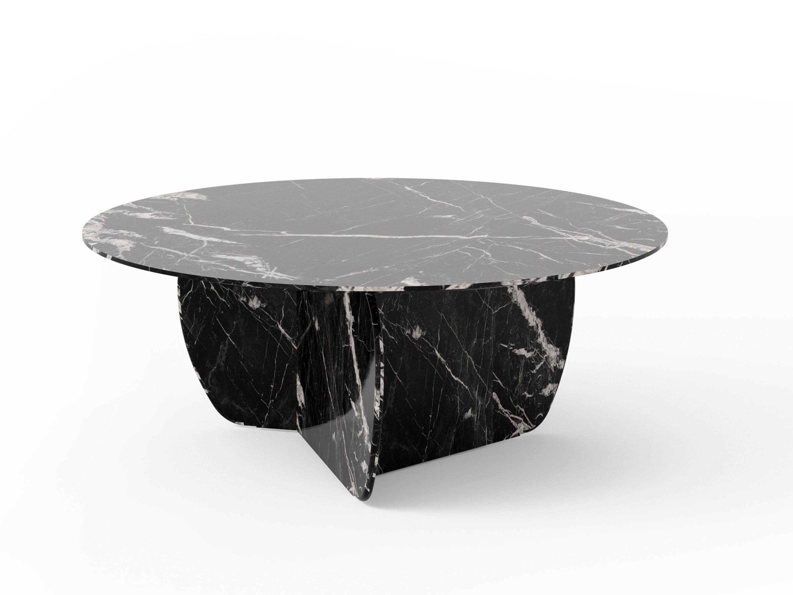 Круглый мраморный журнальный столик Punt Coral ARCH-00061370