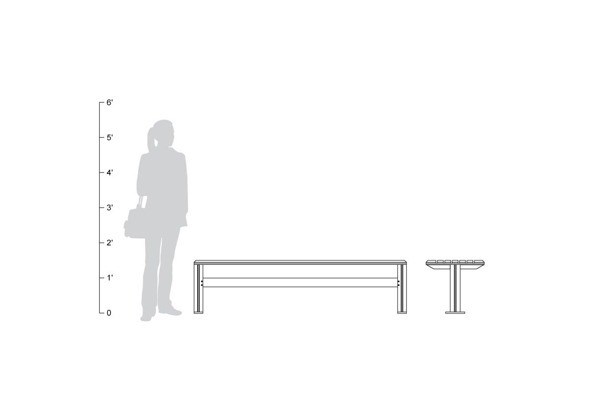 FSRT35 Скамейка рыцаря  Forms-surfaces  - Вид №27