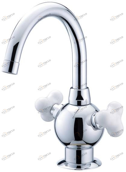 JUSTIME Смеситель для раковины из хромированной латуни на одно отверстие Story sun-id-1391080