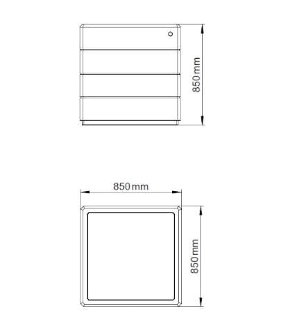 Бетонная квадратная плантатор ENCHO ENCHEV - ETE 73 ARCH-00150367 - Вид №5