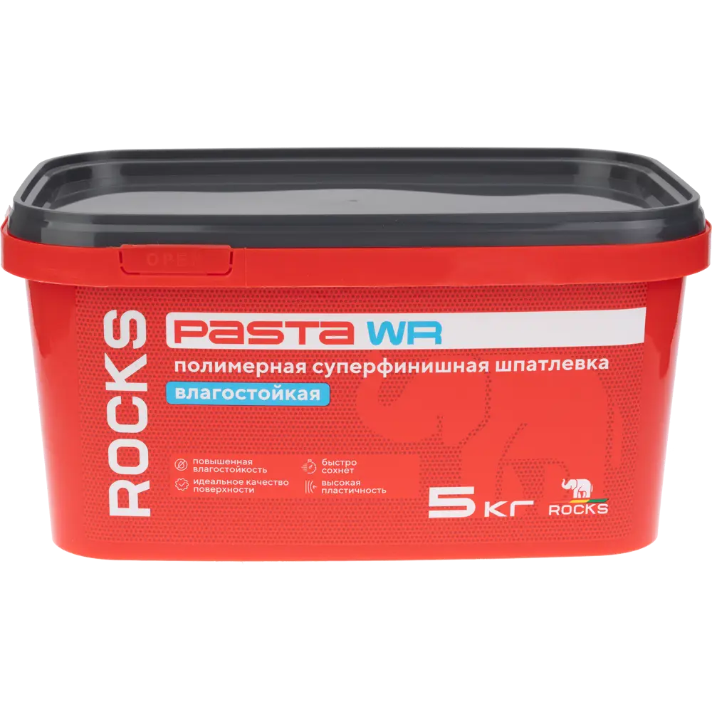 Шпатлевка полимерная суперфинишная влагостойкая Rocks Pasta WR 5 кг STLM-2016012
