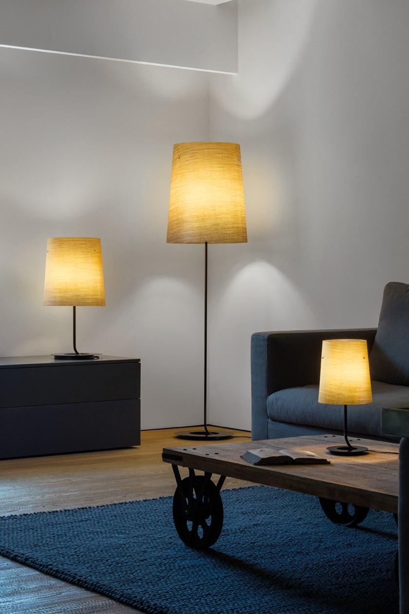 Quadrifoglio Торшер из льна с диммером Grace sun-id-1467636 - Вид №2