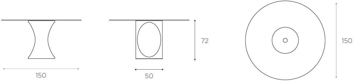 EPÒNIMO Круглый мраморный стол и стеклянная столешница Roll Rl001 - Вид №6