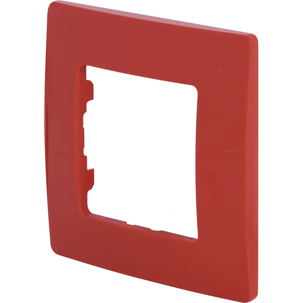 Рамка для розеток и выключателей Legrand Etika 1 пост, цвет красный STLM-2056063 - Вид №1