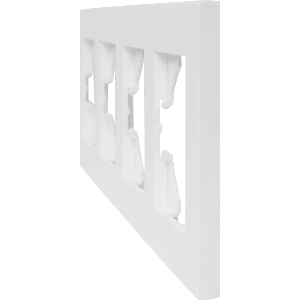 Рамка GUSI Electric City для 4 розеток - элегантная защита в белом цвете 84695725 Ugra STLM-0053819 - Вид №2