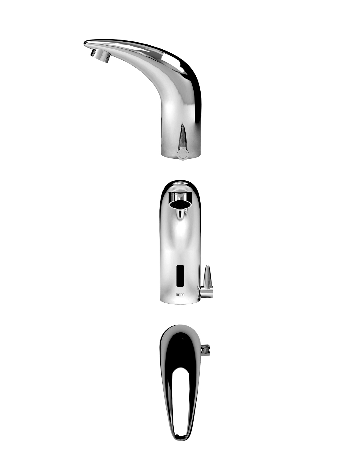 718844 MEPA  ИК-смесители для умывальников Saniline Dolphin 2 для SWE, открытый, с питанием от сети 