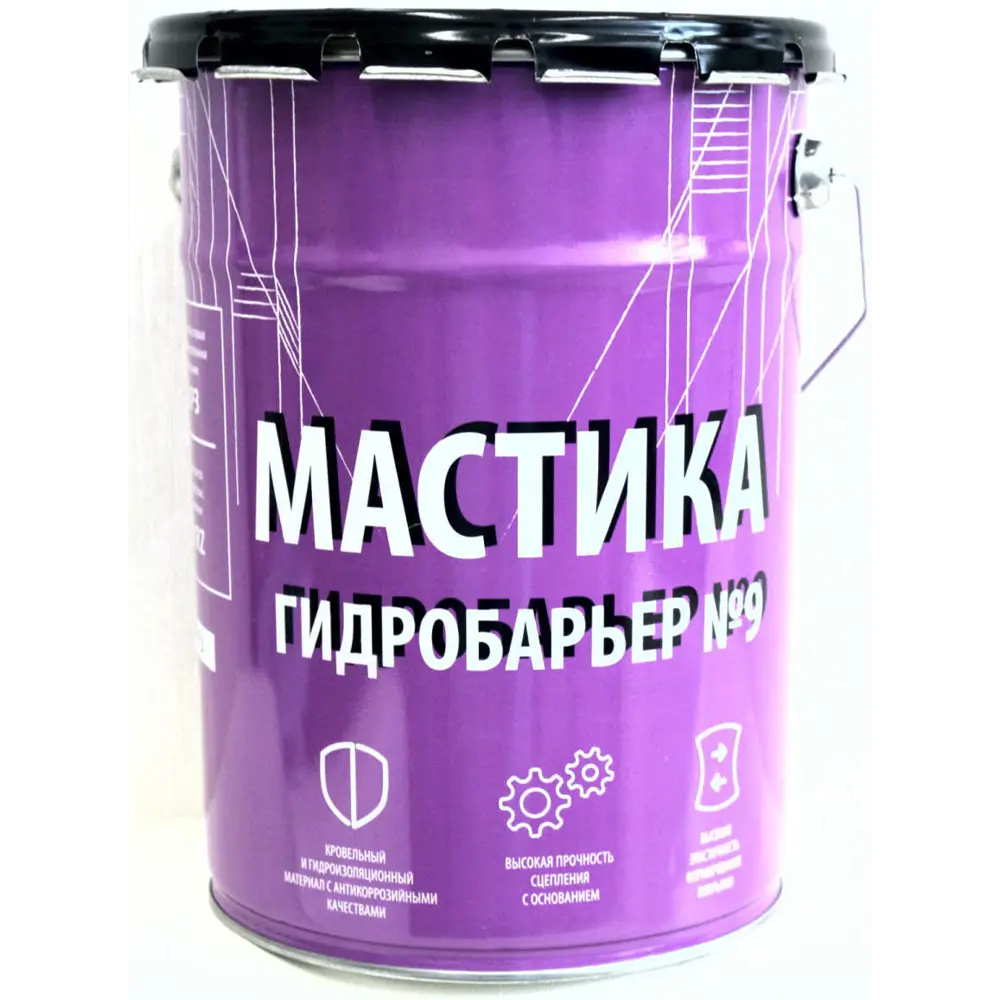 Мастика гидроизоляционная Гидробарьер №9 универсальная 5 кг Santreyd Не применимо STLM-2063228