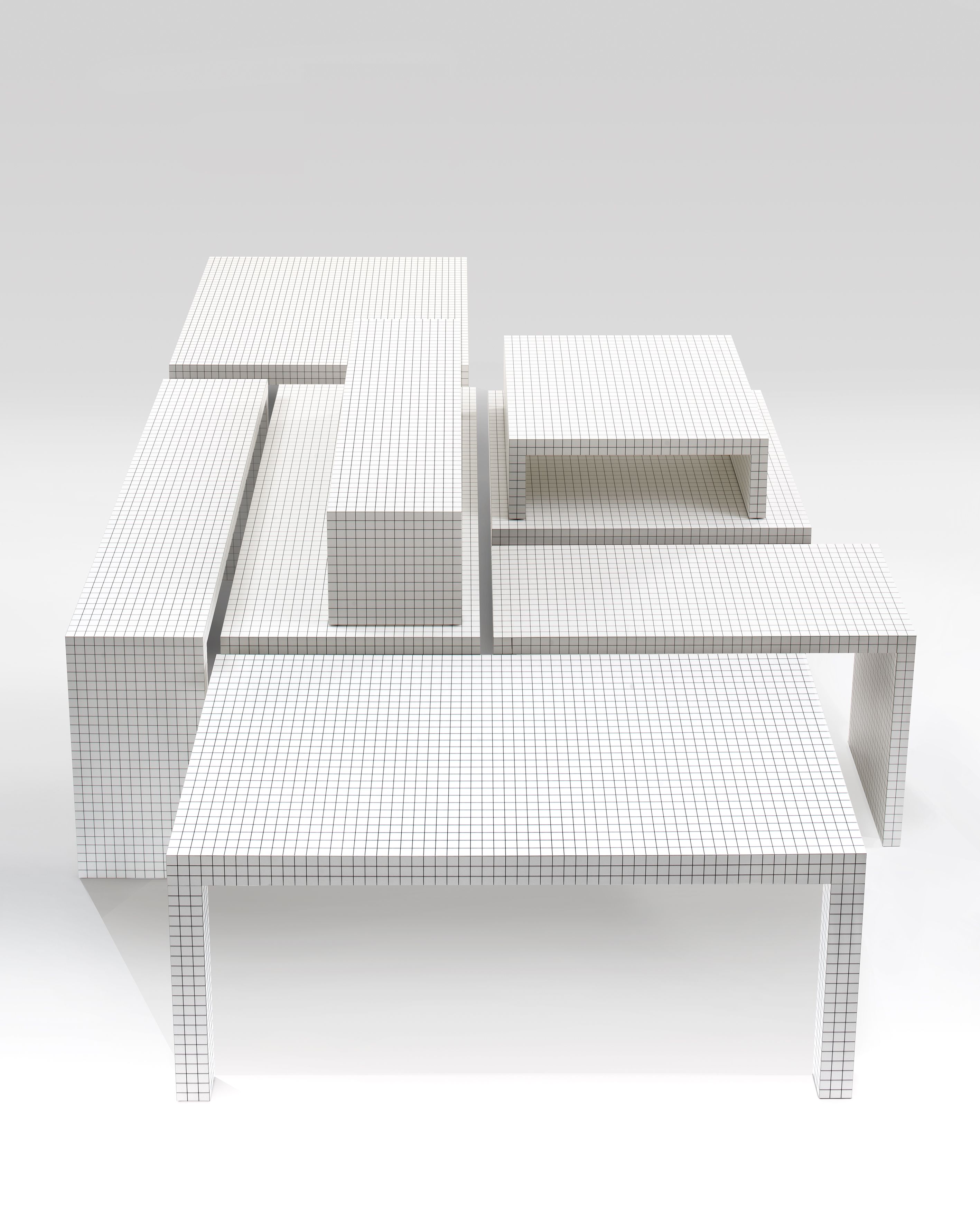 Низкий столик в тамбуре Zanotta Quaderna ARCH-00011609 - Вид №2