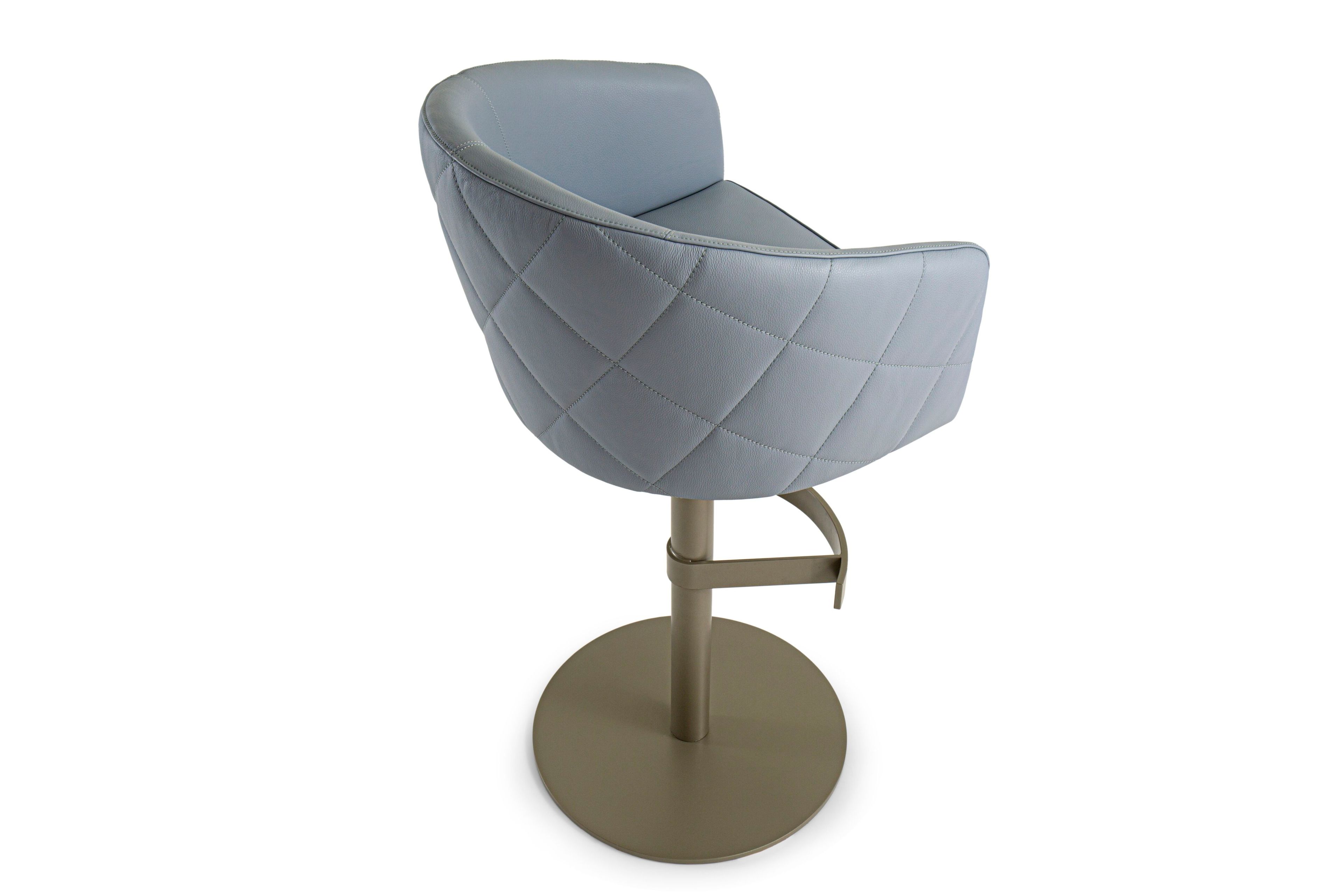 Высокий кожаный стул с подлокотниками Borzalino Zoe ARCH-00007579 - Вид №4