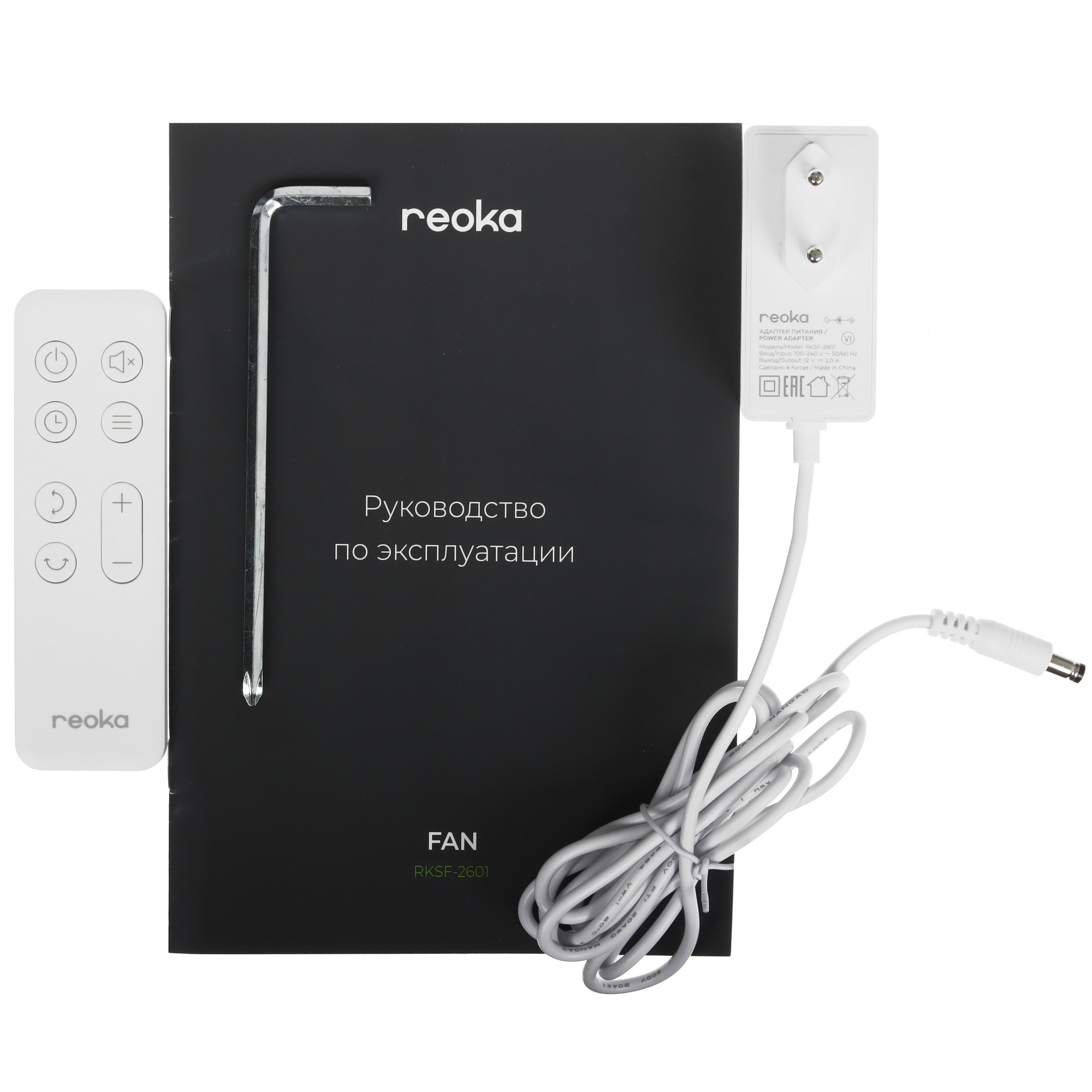 9198007 Вентилятор Reoka RKSF-2601  белый STDN-0116412 - Вид №7