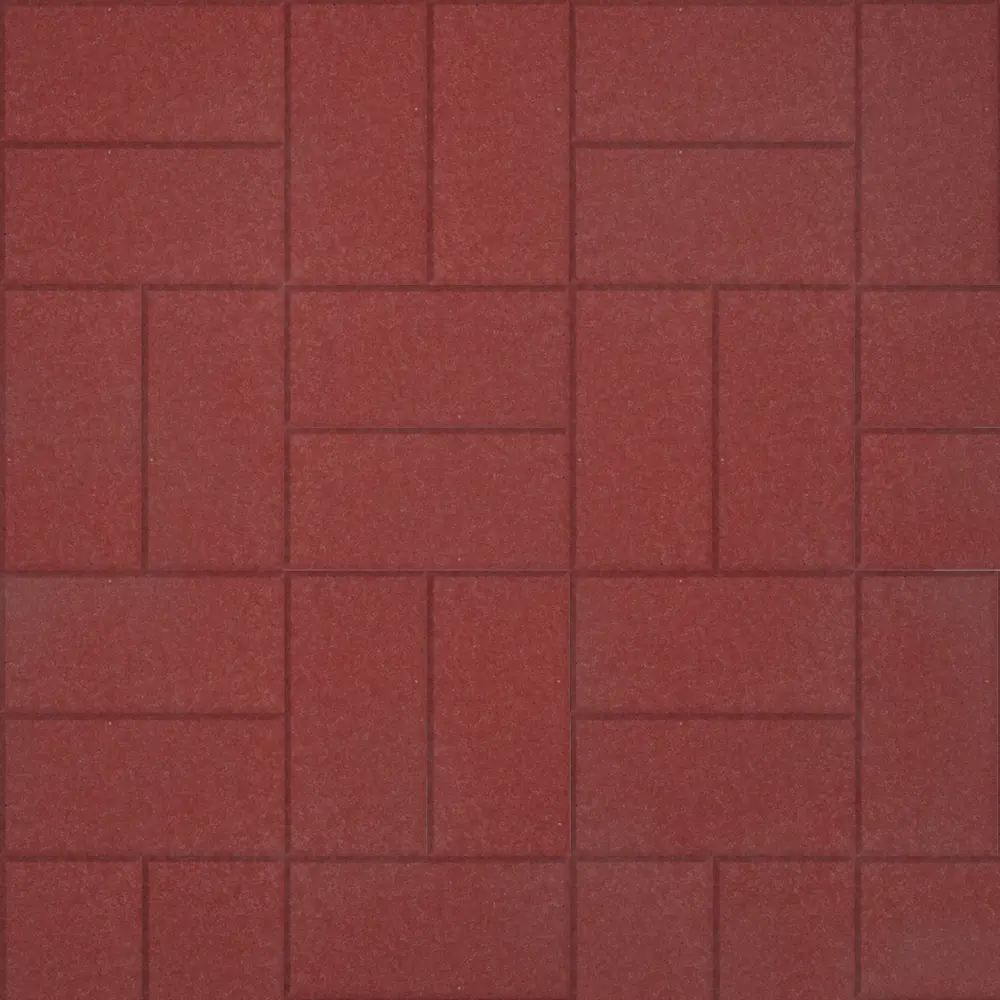 Тротуарная плитка Кирпичик 200x100x60 мм красный Santreyd STLM-2058105 - Вид №1