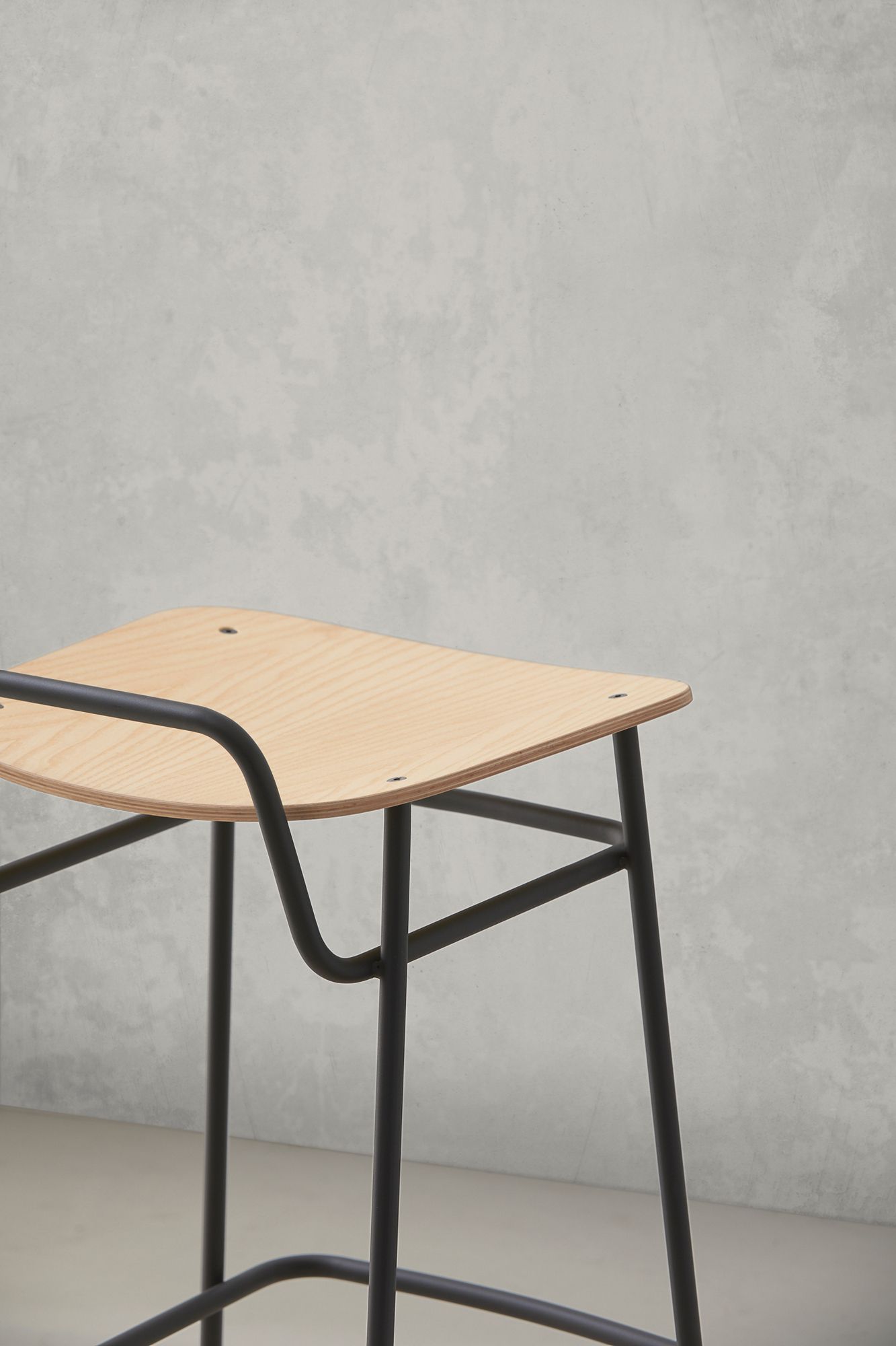 Высокий металлический табурет с подставкой для ног Blasco&Vila Fosca ARCH-00137481 - Вид №13