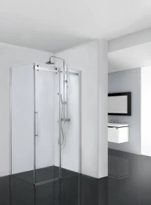 Душевое ограждение (без поддона), одна раздвижная дверь WAVE BS120.3102S bravat