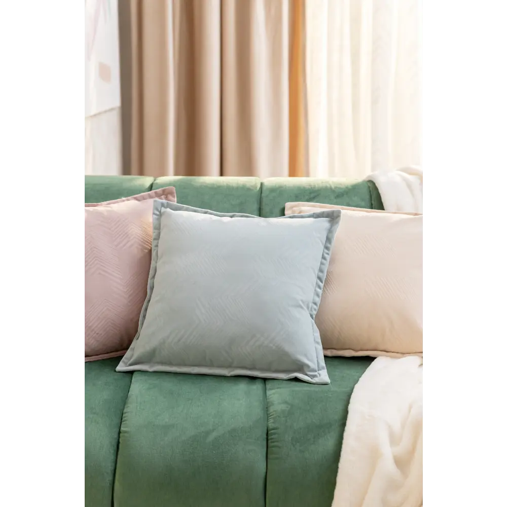 Подушка Азора 43x43 см цвет мятный LINEN WAY STLM-2014685 - Вид №3
