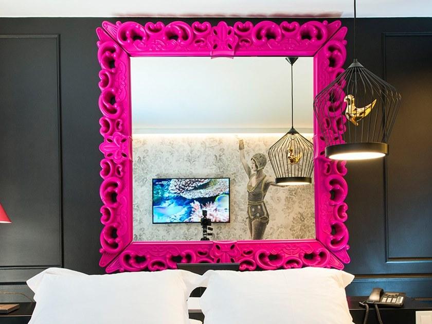 SLIDE Квадратное зеркало из полиэтилена в раме Design of love sun-id-1364757 - Вид №4