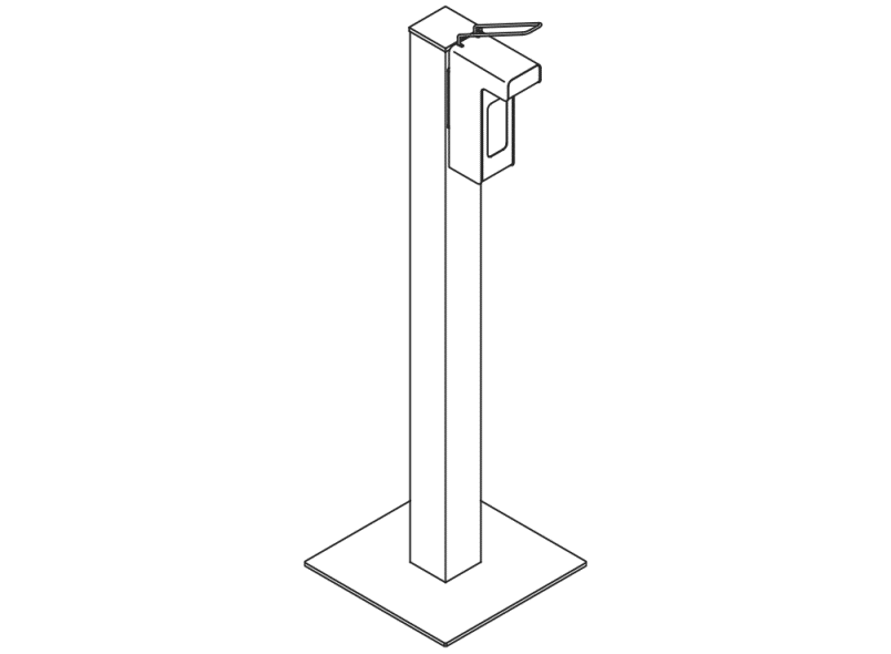 900.06.01260 Дезинфицирующая колонна-дозатор HEWI System 900 - Вид №5