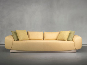 Съемная ткань изогнутый диван