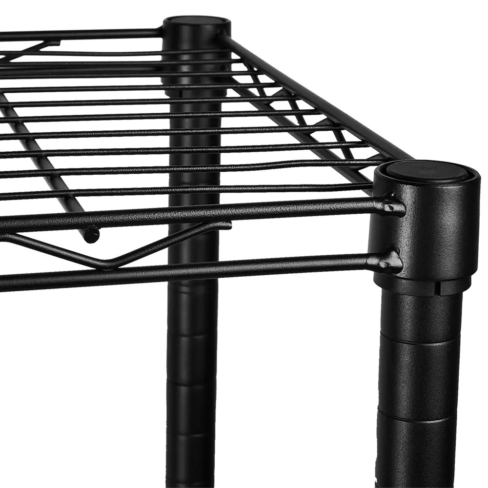 Стеллаж сетчатый KONSENSA 60x35x90 см цвет черный STLM-2144283 - Вид №5