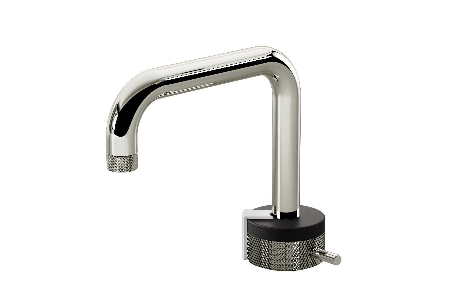 E-11500-R1BK-L2WT-PC Однорычажный прогрессивный смеситель для раковины - излив 15,3см GRAFF MOD+