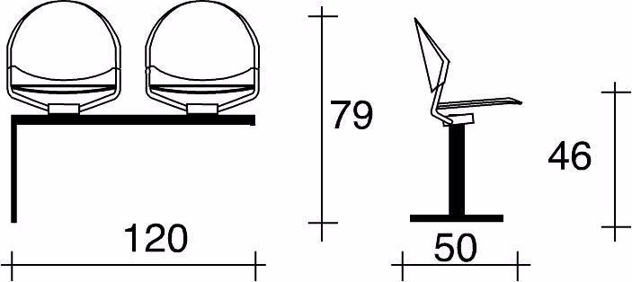 TALIN Сиденье на балке перекрытия из полипропилена Delfi sun-id-1380810 - Вид №7