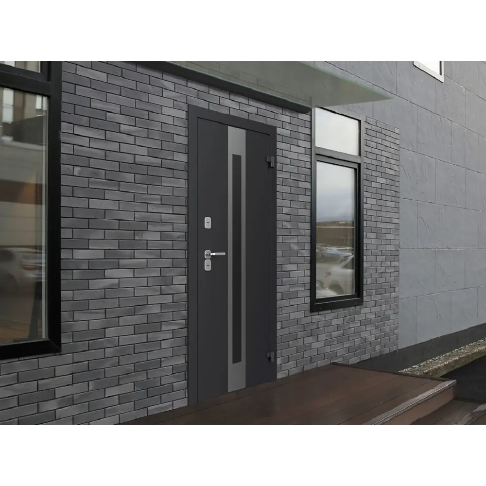 Дверь входная металлическая Термо 98x205 см правая дуб белый DOORHAN STLM-2169519 - Вид №7