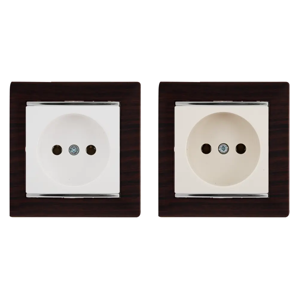 Рамка для розеток и выключателей Legrand Valena 1 пост, цвет тёмное дерево/серебряный штрих STLM-2132365 - Вид №1