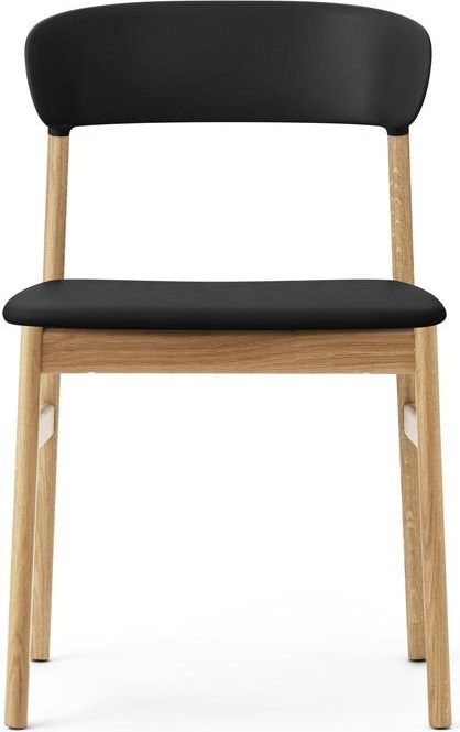 1401020 Herit Обивка для стульев Oak Spectrum Leather Black Normann Copenhagen  - Вид №1