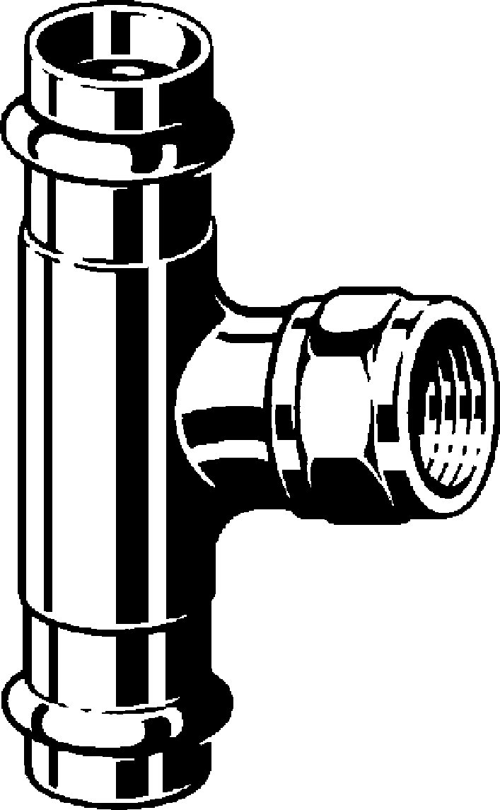 Viega Тройник Sanpress 2217.2 (197353) 197 353 - Вид №1