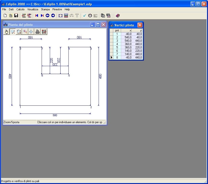 Проект поверхностных и свайных плинтусов NEWSOFT EDIPLIN ARCH-00032100 - Вид №18