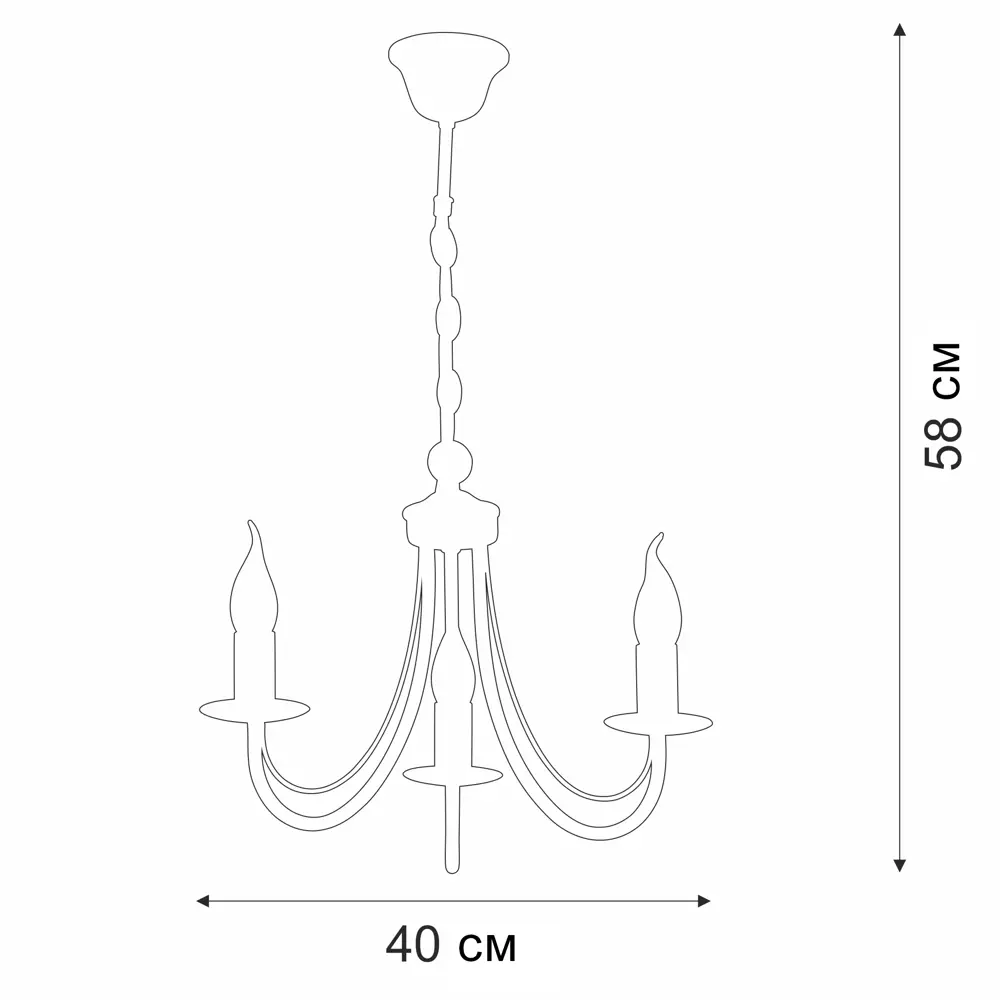Люстра подвесная Vitaluce Линда 3 лампы 9м² Е14 цвет бежевый матовый STLM-2100795 - Вид №8