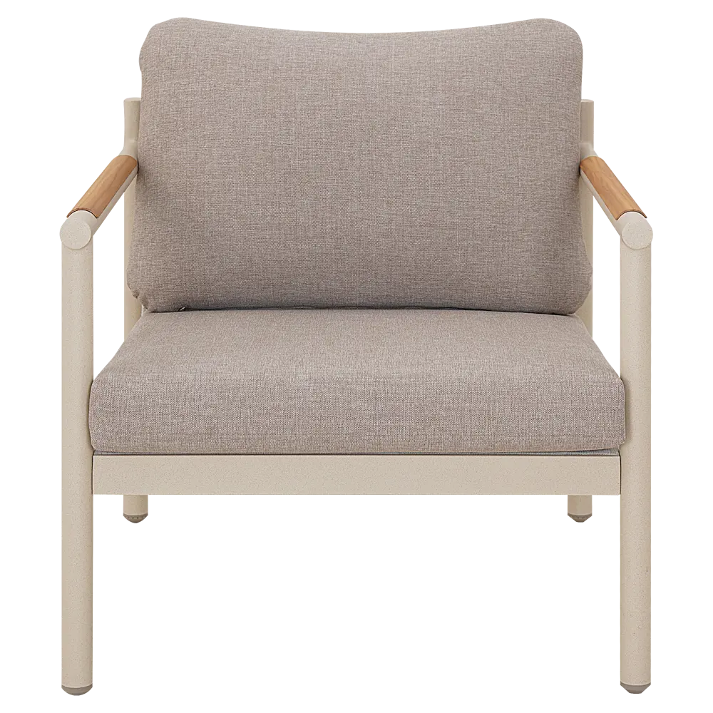 Набор садовой мебели для отдыха с подушками BEGINIA Saima Алюминий Стол, диван, кресло 2 шт Бежевый STLM-2172198 - Вид №9