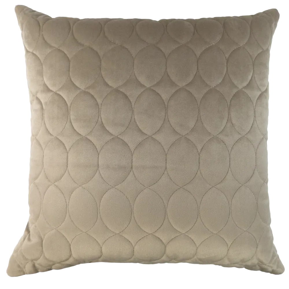 Подушка Овалы 50x50 см цвет крем LINEN WAY STLM-2022434