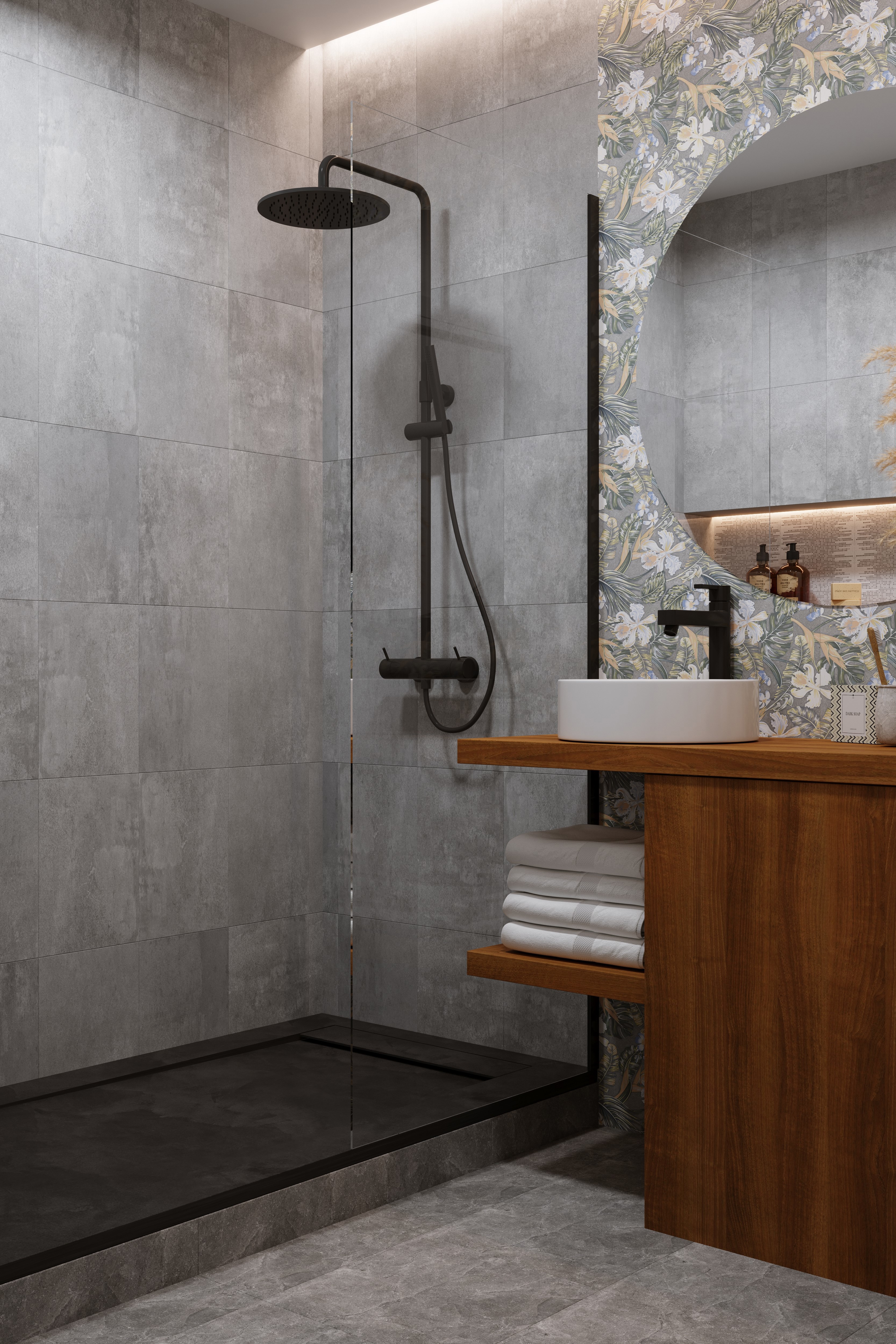 AXIMA Вставка настенная Скандинавия D3 с цветочным узором 28×40 см 84134008 STLM-0046630 - Вид №4