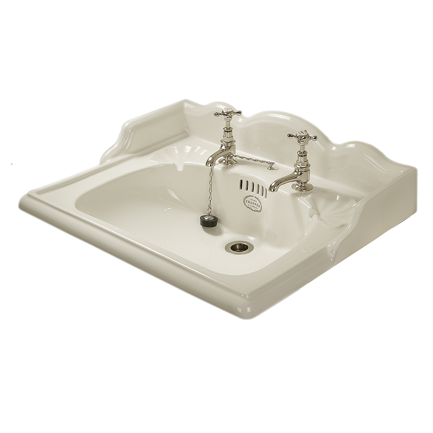 TCMB402L Раковина с двумя летками 635 мм Marlborough Thomas Crapper  - Вид №2