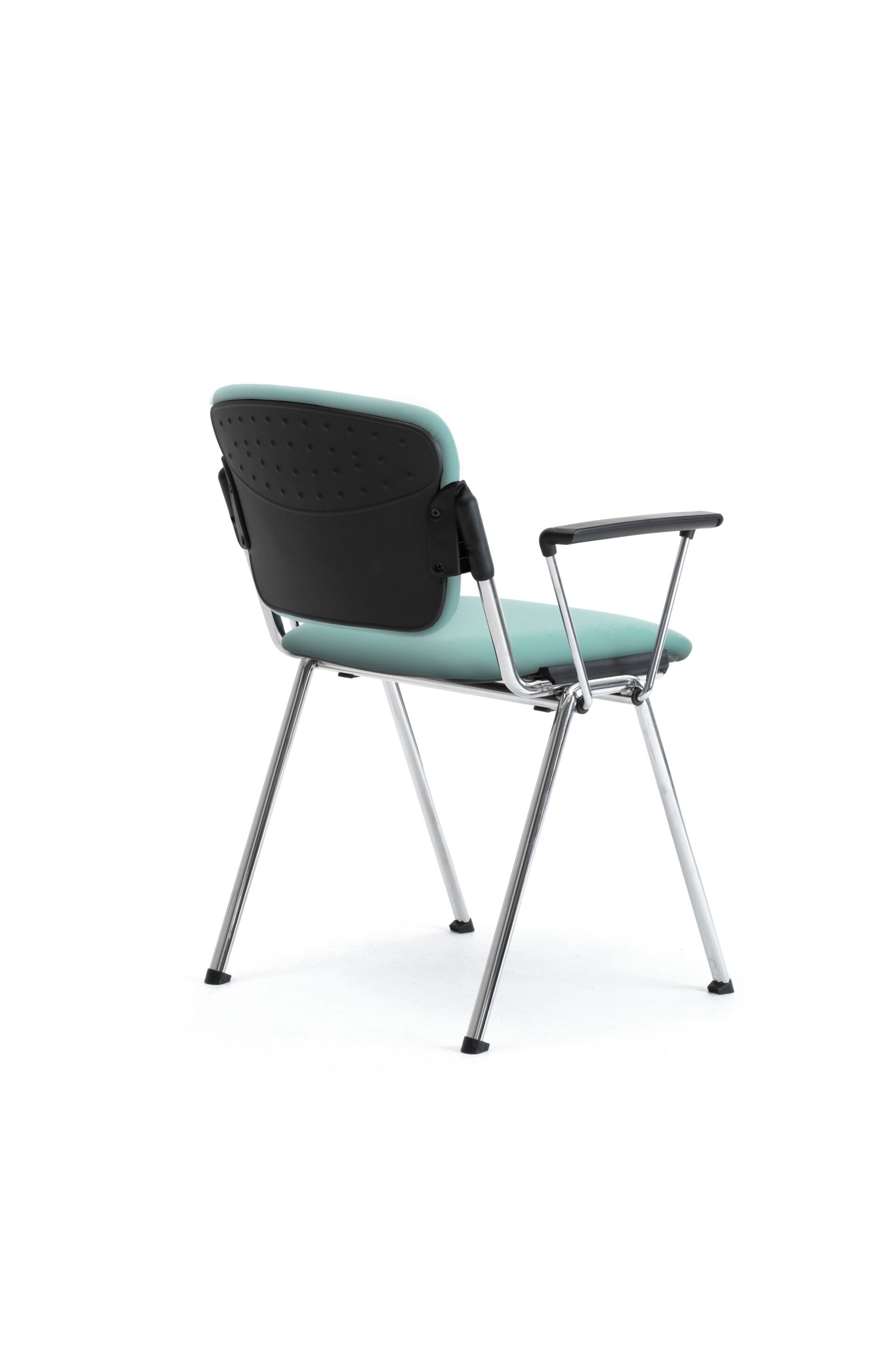 Стул из стали и ткани с подлокотниками Leyform ARCH-00112840 - Вид №1