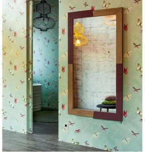 Devina Nais Прямоугольное настенное зеркало из массива дерева Zero.16