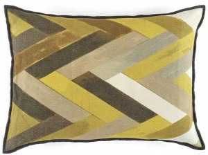 Élitis Подушка из синели прямоугольной формы с рисунком