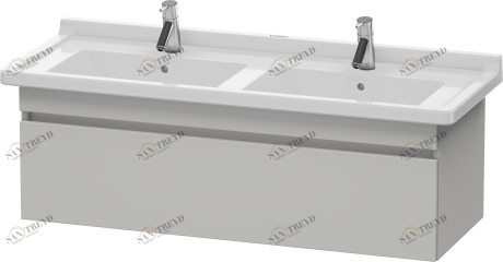 DS639000707 Тумбочка подвесная DuraStyle #DS6390 1200 x 470 мм Бетонно-серый матовый декор Duravit