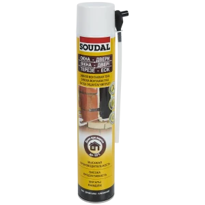 Пена монтажная бытовая Soudal для окон и дверей 45 зимняя 750 мл