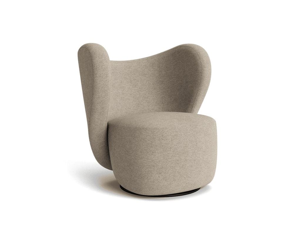 Льняное вращающееся кресло NORR11 Big ARCH-00060516 - Вид №19