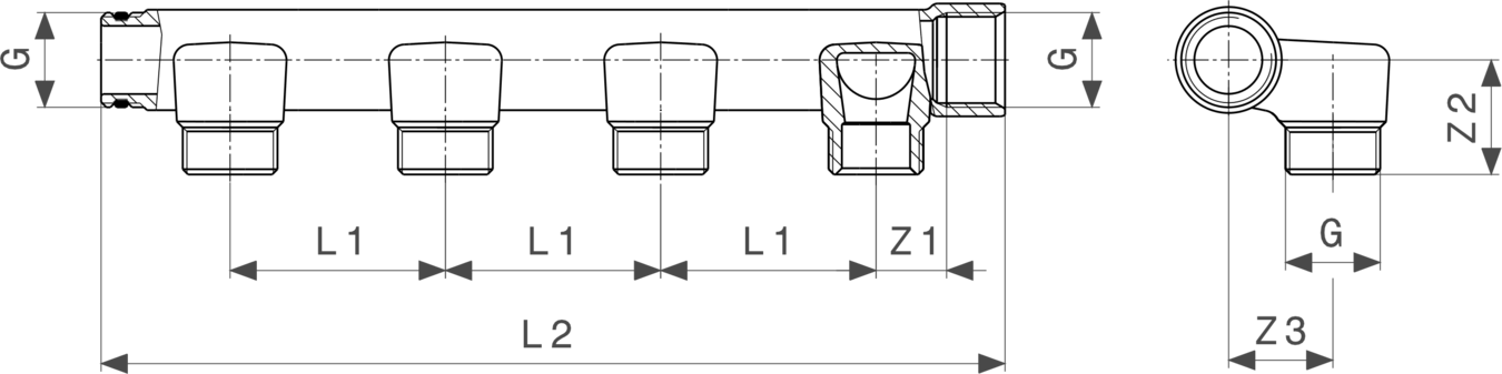 104 658 Модель 2005.7 Трубопроводные системы  Pexfit Pro  Коллекторы Santreyd  - Вид №3
