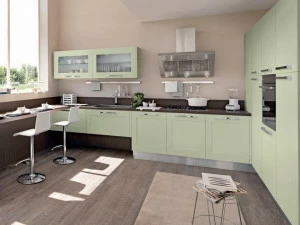 Cucine Lube Кухня из лакированного ясеня с ручками Gallery 12