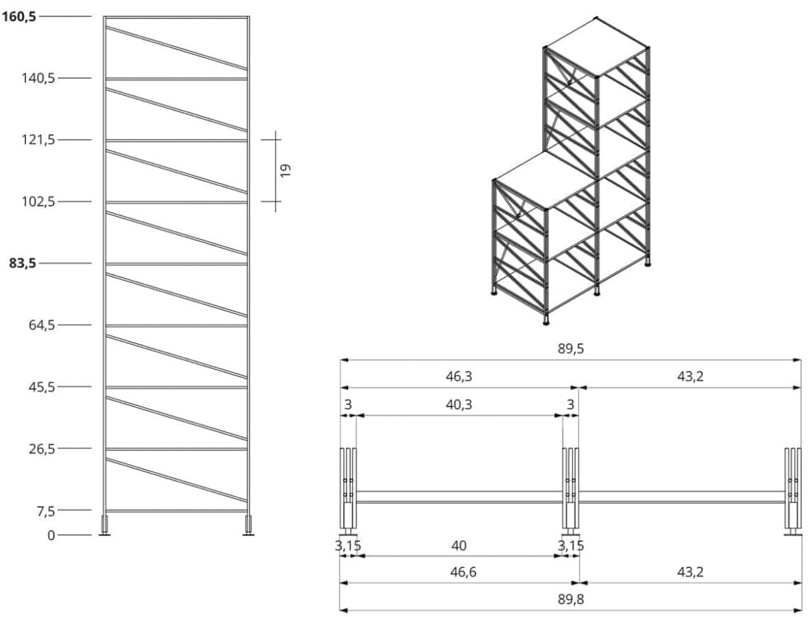 Секционная библиотека Caimi Brevetti Сократ ARCH-00043738 - Вид №18