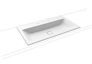 Умывальник KALDEWEI Сталь эмалированная 3081 258 альпийский белый матовый