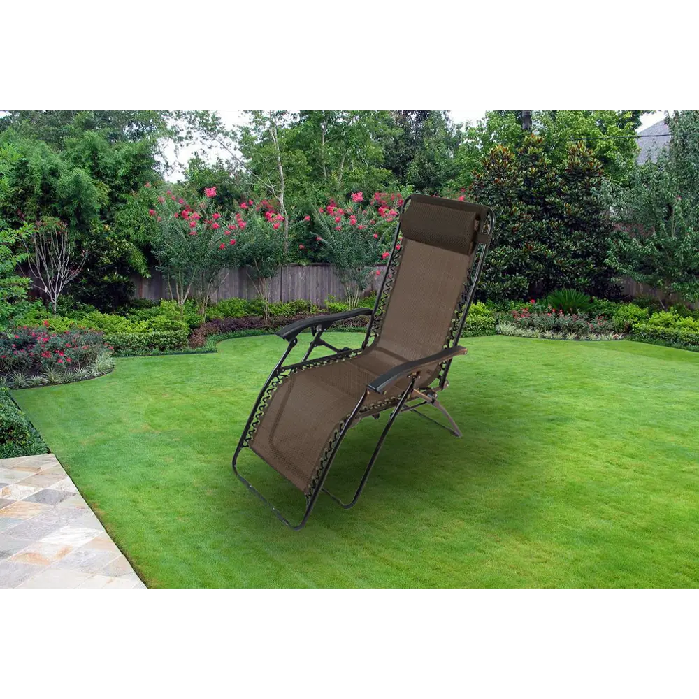 Шезлонг Бриз 65x165x110 см сталь коричневый Santreyd STLM-2010236 - Вид №3
