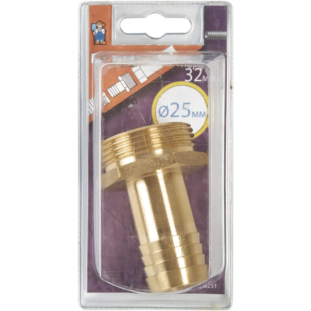 Штуцер для шланга BOUTTE 25 мм с наружной резьбой 16252421 STLM-0006705 - Вид №2